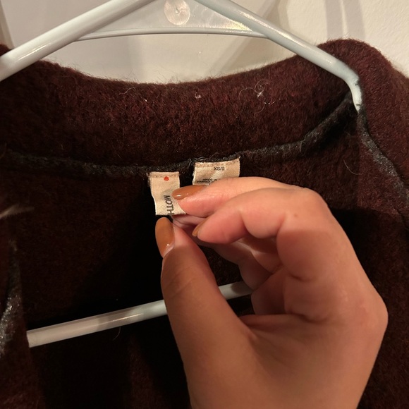 Women's Moth Gray Wool Vest - Picture 2 of 3